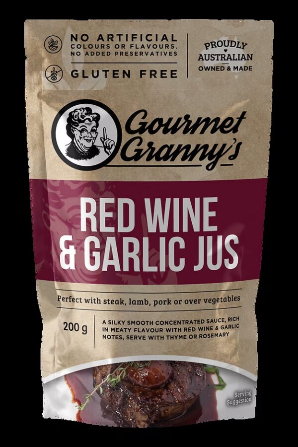 Gourmet Granny's Pre-made Red Wine & Garlic Jus